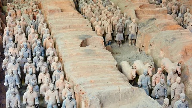 Phát hiện dấu tích cỗ xe cừu 2.000 năm tuổi gần 'đội quân đất nung' của hoàng đế Tần Thủy Hoàng